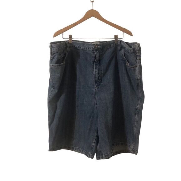 Liberty Blue Big & Tall Men’s Medium Wash 5 Pocket Denim Shorts Size 52 - Picture 1 of 8